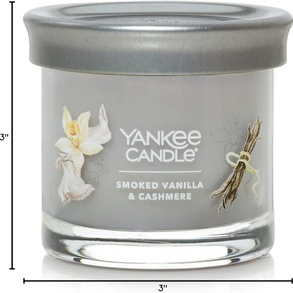 Yankee Candle Signature Tumbler Candle,  Smoked Vanilla & Cashmere Scent - Picture 4 of 13